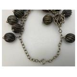 Vintage Mid-Century Fluted Large Bead Baubles Neclace Napier Style