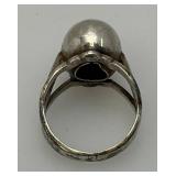 Vintage Erik Grant Co Mid-Century Modernist Sterling Silver Ring From Finland 4.39 Grams (Size 7)