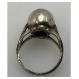 Vintage Erik Grant Co Mid-Century Modernist Sterling Silver Ring From Finland 4.39 Grams (Size 7)