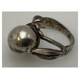 Vintage Erik Grant Co Mid-Century Modernist Sterling Silver Ring From Finland 4.39 Grams (Size 7)