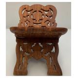 Vintage Wooden Sign And Hand Carved Wooden Book Holder