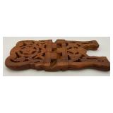 Vintage Wooden Sign And Hand Carved Wooden Book Holder