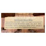 Vintage Wooden Sign And Hand Carved Wooden Book Holder