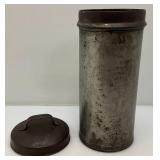 Vintage Krener Dairy Cream Canister With Lid 15"