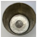 Vintage Metal Behrens Metal Bucket, With Lid And Wooden Handle