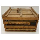 Antique Humpty Dumpty Wooden Egg Crate