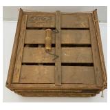 Antique Humpty Dumpty Wooden Egg Crate