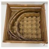 Antique Humpty Dumpty Wooden Egg Crate