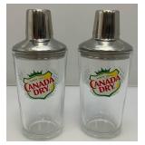Pair Of Vintage CANADA DRY Drink Shakers 7"