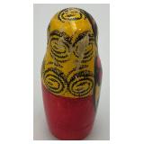 Vintage Collectible 3 Pc. Russian Nesting Doll Set Largest 5"