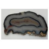 Large 4 1/4" x 6 1/2" Agate Slice Polished