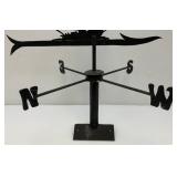 Antique Heavy Metal Sailboat Themed Weathervane 26" x 32"