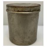 Very Heavy Metal "MODEL DAIRY INC." Cream Canister With Lid 9" x 10"