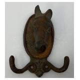 Antique Cast Iron Doublke Coat Hook 4" x 4 3/4"