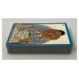 Two Vintage GREAT NORTHERN RAILROAD Winold Reiss (1= Semi Factory Sealed) With Revenue Stamps Playing Cards