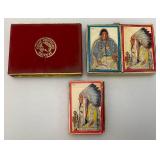 Vintage GREAT NORTHERN RAILROAD Winold Reiss Double Deck Of Playing Cards