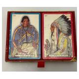 Vintage GREAT NORTHERN RAILROAD Winold Reiss Double Deck Of Playing Cards