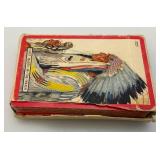 Vintage GREAT NORTHERN RAILROAD Winold Reiss Double Deck Of Playing Cards