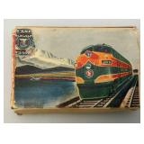 Vintage GREAT NORTHERN RAILROAD Winold Reiss Double Deck Of Playing Cards