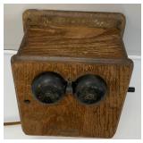Antique KEllOGG Brand Wall Mount Table Top Phone