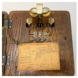 Antique KEllOGG Brand Wall Mount Table Top Phone