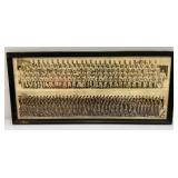 1949 Camp Chaffee Panaramic Military Photos Framed Behind Glass 11" x 25"