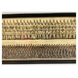 1949 Camp Chaffee Panaramic Military Photos Framed Behind Glass 11" x 25"