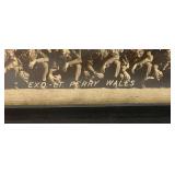 1949 Camp Chaffee Panaramic Military Photos Framed Behind Glass 11" x 25"