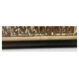 1949 Camp Chaffee Panaramic Military Photos Framed Behind Glass 11" x 25"