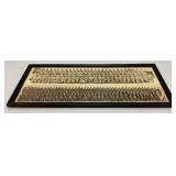 1949 Camp Chaffee Panaramic Military Photos Framed Behind Glass 11" x 25"