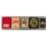 Misc. Vintage Collectible Playing Cards Including Casino Cards, Vintage Miniature Poker Chips (In Original Boxes) And More
