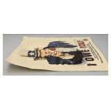 Vintage Uncle Sam "I OWE YOU!" Wisconsin Department Of Veterans Affairs Poster 17" x 22"