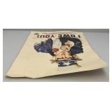 Vintage Uncle Sam "I OWE YOU!" Wisconsin Department Of Veterans Affairs Poster 17" x 22"