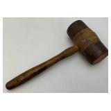 Antique Wooden And Metal Mallet 5 1/2" x 12 1/2"