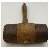 Antique Wooden And Metal Mallet 5 1/2" x 12 1/2"