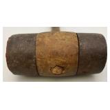 Antique Wooden And Metal Mallet 5 1/2" x 12 1/2"