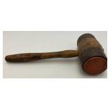 Antique Wooden And Metal Mallet 5 1/2" x 12 1/2"
