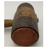 Antique Wooden And Metal Mallet 5 1/2" x 12 1/2"