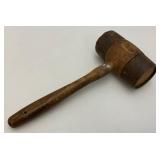 Antique Wooden And Metal Mallet 5 1/2" x 12 1/2"