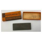 Antique Carborundum Razor Hone In Original Box