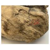 Vintage ALBERT GUIBARA Driftwood And Gilt Metal Art Sculpture Mid-Century Modern 7 1/2" x 8"