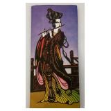 Vintage Cardboard Floral Oriental Style 5 Drawer Chest And More 12" x 13"