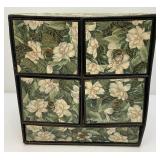 Vintage Cardboard Floral Oriental Style 5 Drawer Chest And More 12" x 13"