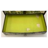 Vintage Cardboard Floral Oriental Style 5 Drawer Chest And More 12" x 13"