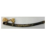 Very Cool Miniature All Metal Souvenir Samurai Sword Brought Back By An American Soldier 13"