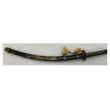Very Cool Miniature All Metal Souvenir Samurai Sword Brought Back By An American Soldier 13"