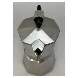 Vintage Junior Express Aluminum Expresso Stovetop Maker 1 Cup Personal Made in Italy 6"
