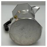 Vintage Junior Express Aluminum Expresso Stovetop Maker 1 Cup Personal Made in Italy 6"