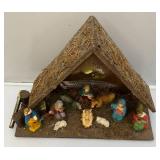 Misc. Vintage Christmas Décor Including Nativity Set And More