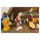 Misc. Vintage Christmas Décor Including Nativity Set And More
